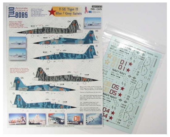 Two Bobs 1/48 F-5E Tiger II Blues/Grey saints - Scale Modelers world.